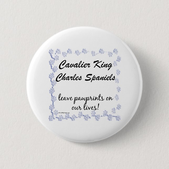 Badge Rond 5 Cm Empreintes Cavalier - Bouton (Devant)