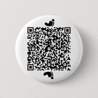 Badge Rond 5 Cm Empreintes de pas sur la lune