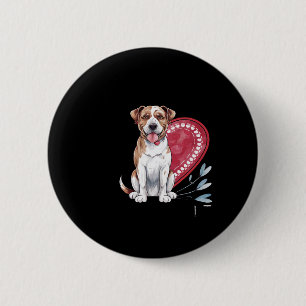Badge Rond 5 Cm Empreintes sur mon chien du coeur