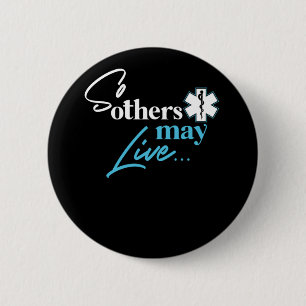 Badge Rond 5 Cm Ems Pour Que D'Autres Puissent Vivre