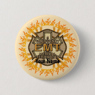 Badge Rond 5 Cm EMT Maltese croix pin
