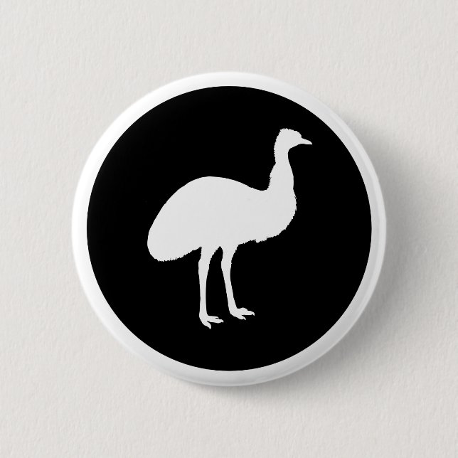 Badge Rond 5 Cm Emu (Devant)