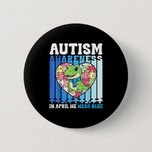 Badge Rond 5 Cm En Avril Nous Portons Du Bleu Autisme Sensibilisat
