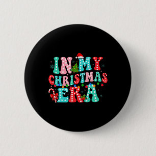 Badge Rond 5 Cm En cette époque de Noël, la famille s'accorde joye