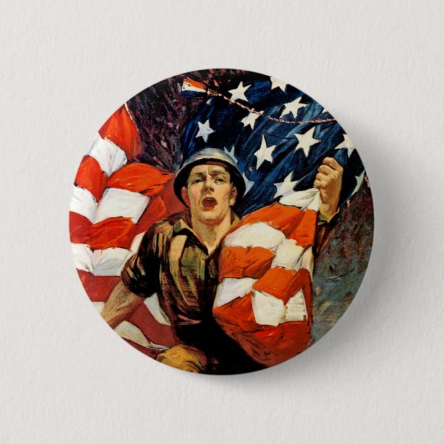 Badge Rond 5 Cm En Haut Pour Vous (Devant)