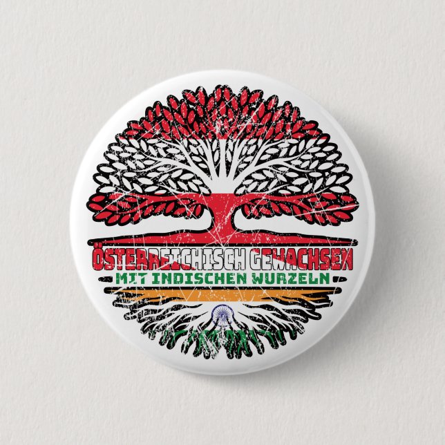 Badge Rond 5 Cm en indien Autriche Baum (Devant)