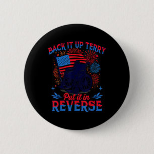 Badge Rond 5 Cm En Juillet Vétéran De Soutenir Son Terry Haut Plac