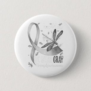 Badge Rond 5 Cm En mai, nous portons une sensibilisation au cancer