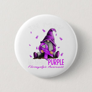 Badge Rond 5 Cm En Mai Nous Portons Violet Pour Sensibiliser À La