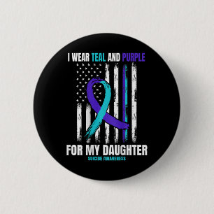 Badge Rond 5 Cm En Mémoire De La Fille Sensibilisation Au Suicide