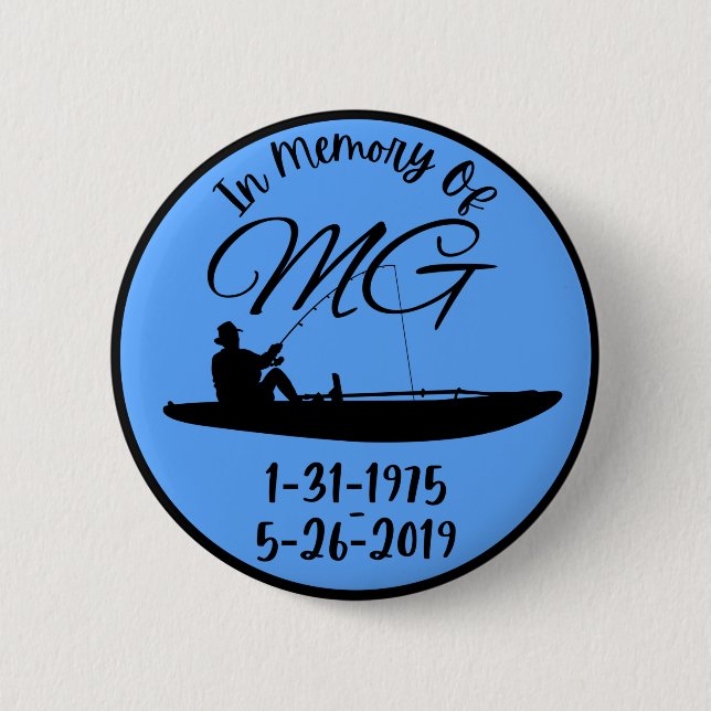 Badge Rond 5 Cm En Mémoire De MG (Devant)