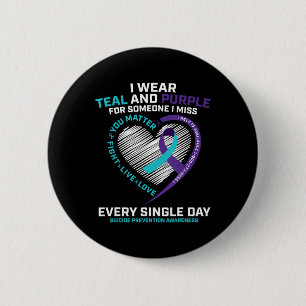 Badge Rond 5 Cm En Mémoire De Mon Fils Maman Papa Suicide Préventi