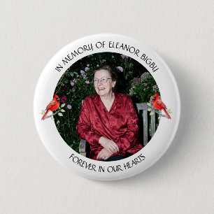 Badge Rond 5 Cm En mémoire de Porte-clés mémorial du cardinal