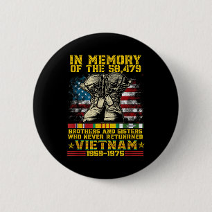 Badge Rond 5 Cm En Mémoire Des 58479 Frères Et Soeurs Vietna