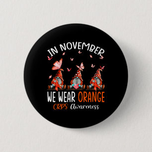 Badge Rond 5 Cm En Novembre, Nous Portons Des Gnomes De Sensibilis