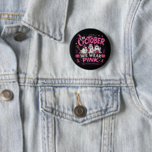 Badge Rond 5 Cm en octobre nous portons du rose pour la sensibilis