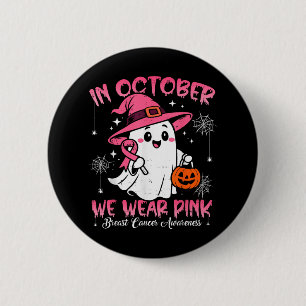 Badge Rond 5 Cm En Octobre Nous Portons Le Cancer Du Sein Rose Che