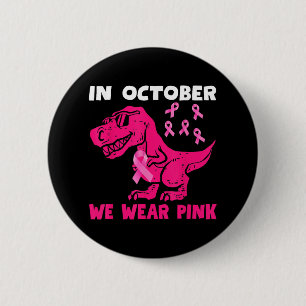 Badge Rond 5 Cm En Octobre Nous Portons Le Cancer Du Sein Rose Tre