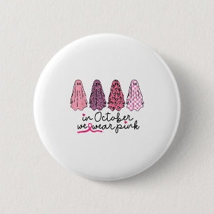 Badge Rond 5 Cm En Octobre Nous Portons Nk Ghost Boo Halloween Bre