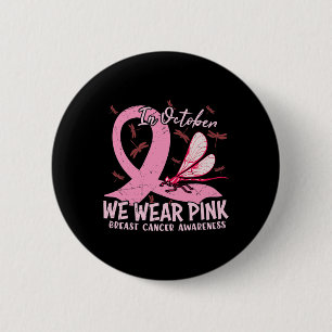 Badge Rond 5 Cm En Octobre Nous Portons Pink Breast Sensibilisatio