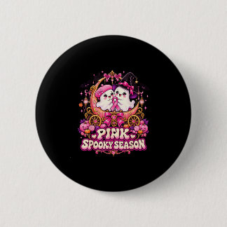 Badge Rond 5 Cm En octobre, portez un cancer du sein de sorcière f