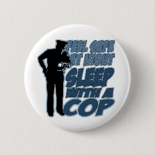 Badge Rond 5 Cm En sécurité de sentir, sommeil avec une cannette