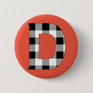 BADGE ROND 5 CM EN VICHY D
