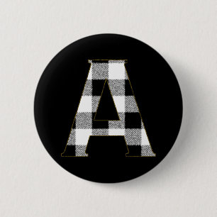 Badge Rond 5 Cm en vichy Vérifier A