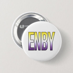 Badge Rond 5 Cm ENBY - Non binaire