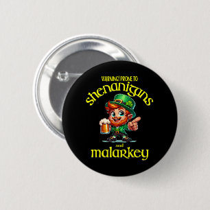 Badge Rond 5 Cm Enclin aux bêtises