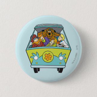Badge Rond 5 Cm Encombré Dans La Machine Mystérieuse