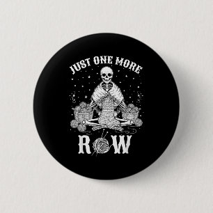 Badge Rond 5 Cm Encore un Rang Crochet Squelette Crochet Tricot