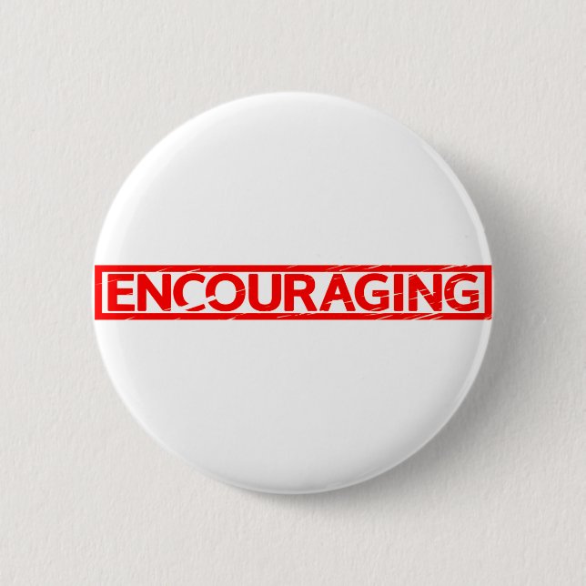 Badge Rond 5 Cm Encouragement du timbre (Devant)