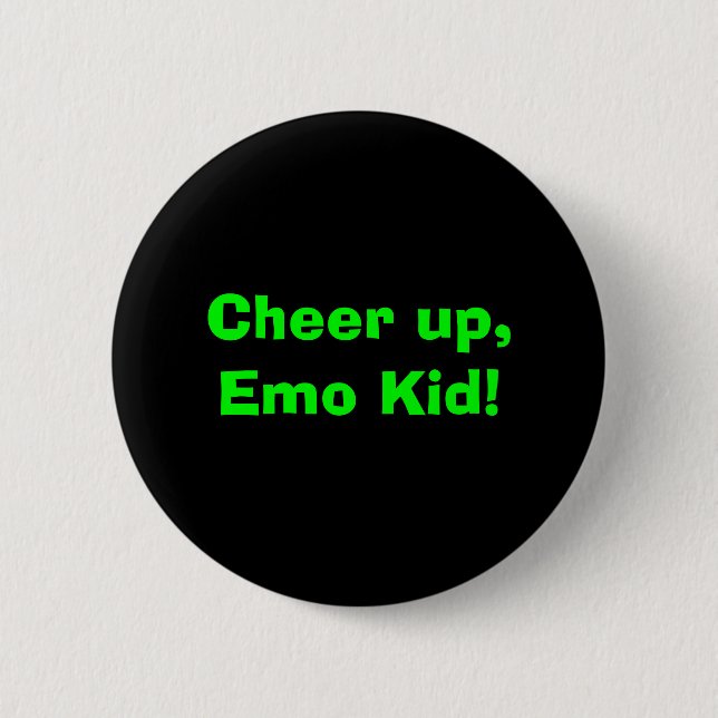 Badge Rond 5 Cm Encouragez, enfant d'Emo ! (Devant)