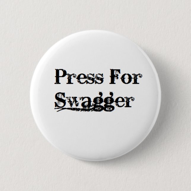Badge Rond 5 Cm Encouragez le bouton chic (Devant)