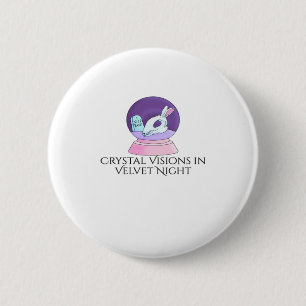 Badge Rond 5 Cm Encre de Whimsigoth - Forêts mystiques, Lunes et M