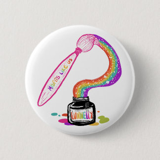 Badge Rond 5 Cm Encre lunaire - AC