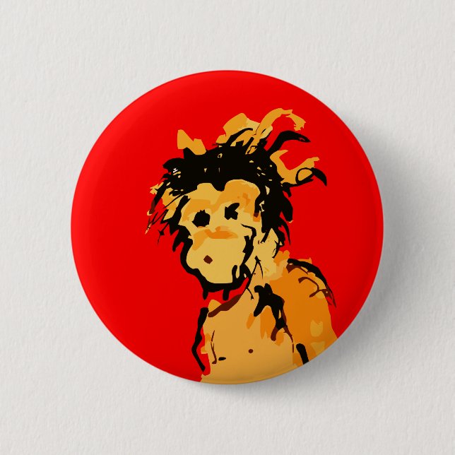 Badge Rond 5 Cm encre singe (Devant)