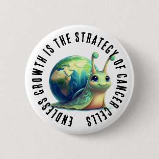 Badge Rond 5 Cm Endless Growth Is Strategy of Cancer Cells Snail