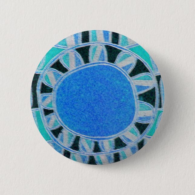 BADGE ROND 5 CM ÉNERGIE SOLAIRE SOLAIRE (Devant)
