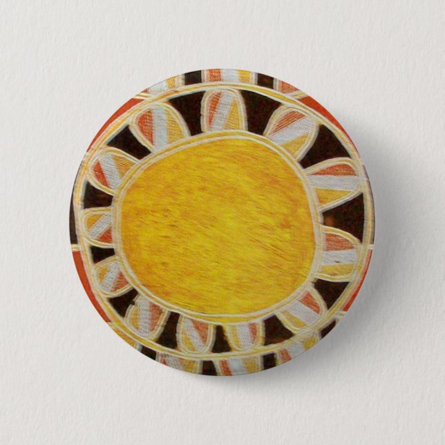 BADGE ROND 5 CM ÉNERGIE SOLAIRE SOLAIRE (Devant)