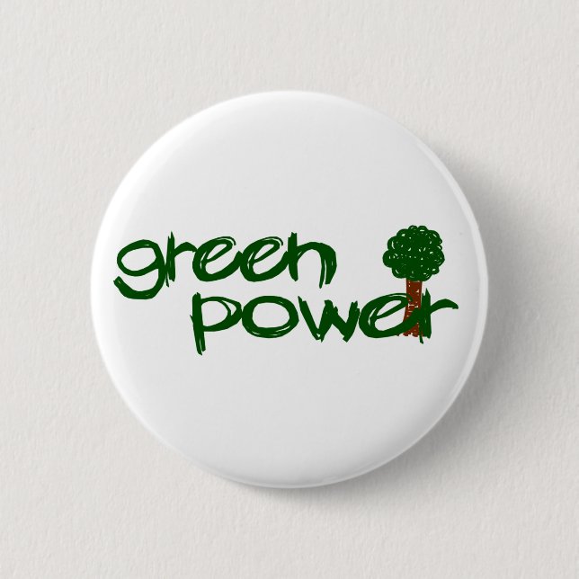 Badge Rond 5 Cm Énergie verte (Devant)