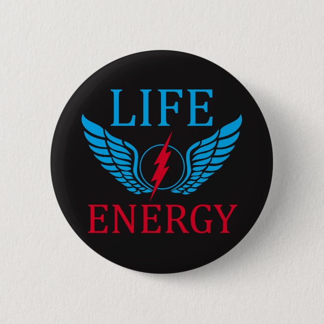 Badge Rond 5 Cm Énergie vitale (Devant)
