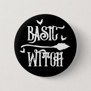 Badge Rond 5 Cm Énergies sorcières de base, bouton Halloween