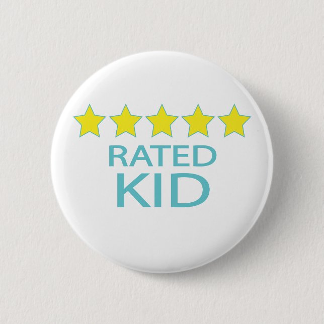 Badge Rond 5 Cm Enfant cinq étoiles (Devant)