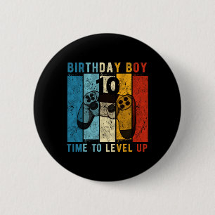 Badge Rond 5 Cm Enfant De 10 Ans Garçon 10 Fois Jusqu'Au Niveau 10