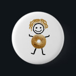 Badge Rond 5 Cm Enfant de bagel<br><div class="desc">Le T-shirt de bagel le plus mignon pour votre cadeau juif</div>