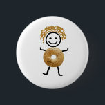 Badge Rond 5 Cm Enfant de bagel<br><div class="desc">Le T-shirt de bagel le plus mignon pour votre cadeau juif</div>