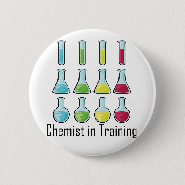 Badge Rond 5 Cm Enfant de chimie d'étudiant de chimiste (Devant)