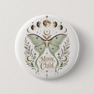 Badge Rond 5 Cm enfant de la lune